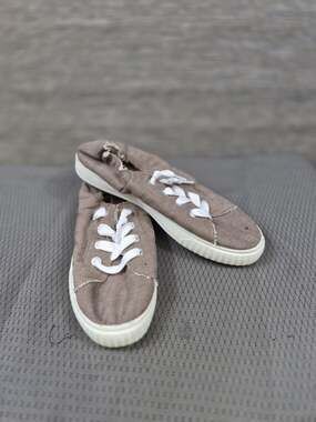 Hey Dude Shoes Womens Size 9 Brown Corduroy Lace Up Low Top Walking Sneakers
